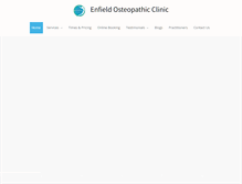 Tablet Screenshot of enfieldosteoclinic.com